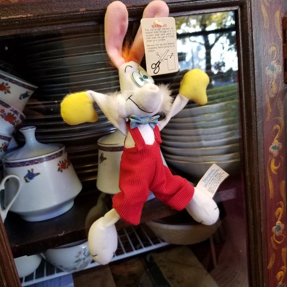 Vintage 1987 Roger Rabbit Disneyland Window Cling Plush w/ Tags Walt Disney - Picture 10 of 10